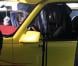 Lady Gaga et Beyoncé à bord du Pussy Wagon pour le tournage du clip de Telephone , à Lancaster, le 28 janvier 2010