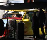 Lady Gaga et Beyoncé à bord du Pussy Wagon pour le tournage du clip de <i>Telephone</i>, à Lancaster, le 28 janvier 2010