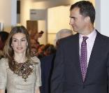 Letizia d'Espagne à Madrid le 18 février avec son époux Felipe