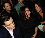Ed Wetwick, Hayden Panettiere et Rosario Dawson le 18 février 2010 à New York lors du défilé Tommy Hilfiger <br />