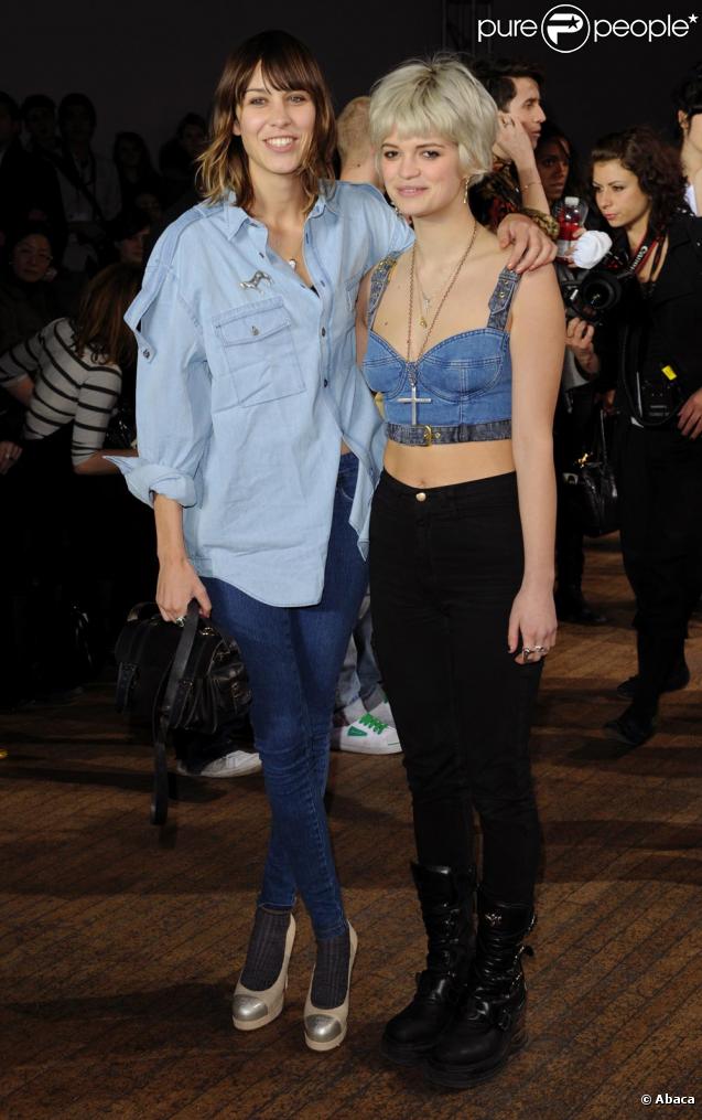 Alexa Chung et Pixie Geldof au défilé House of Holland 