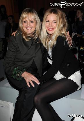 Twiggy et Sienna Miller au défilé Matthew Williamson 