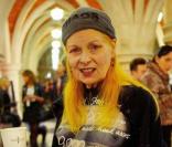 Vivienne Westwood lors de son défilé, le 21 février 2010 à Londres