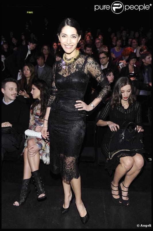 Caterina Murino au défilé Dolce & Gabbana à Milan, le 28 février 2010
