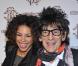 Ana Araujo et Ronnie Wood lors de la soirée Roberto Cavalli à Milan à l'occasion de la Fashion Week le 28 février 2010