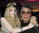Courtney Love au côté de son ami Roberto Cavalli lors de la soirée Roberto Cavalli à Milan à l'occasion de la Fashion Week le 28 février 2010
