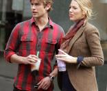 Blake Lively et Chace Crawford sur le tournage de Gossip Girl
