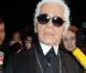 Karl Lagerfeld le 7 mars 2010 à son défilé à Paris