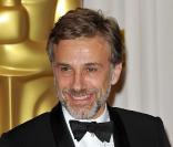 Christoph Waltz, meilleur second rôle pour Inglourious Basterds, dans la ''press room'' des Oscars le 7 mars 2010