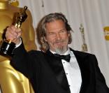 Jeff Bridges, lauréat pour Crazy Heart, dans la ''press room'' des Oscars le 7 mars 2010