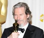 Jeff Bridges, prix du meilleur acteur pour Crazy Heart, dans la ''press room'' des Oscars le 7 mars 2010