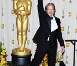 Jeff Bridges dans la ''press room'' des Oscars le 7 mars 2010