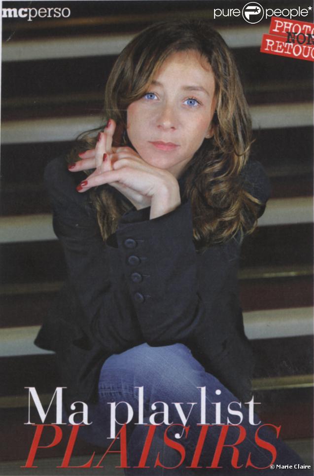 Sylvie Testud pose pour Marie Claire