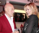 Patrick Stewart et Kim Cattrall, soirée Shakepeare's Women, Almeida Theater de Londres, le 14 mars 2010 !
