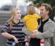 Kate Winslet, Sam Mendes et leur petit Joe Alfie, le 27 septembre 2006. 