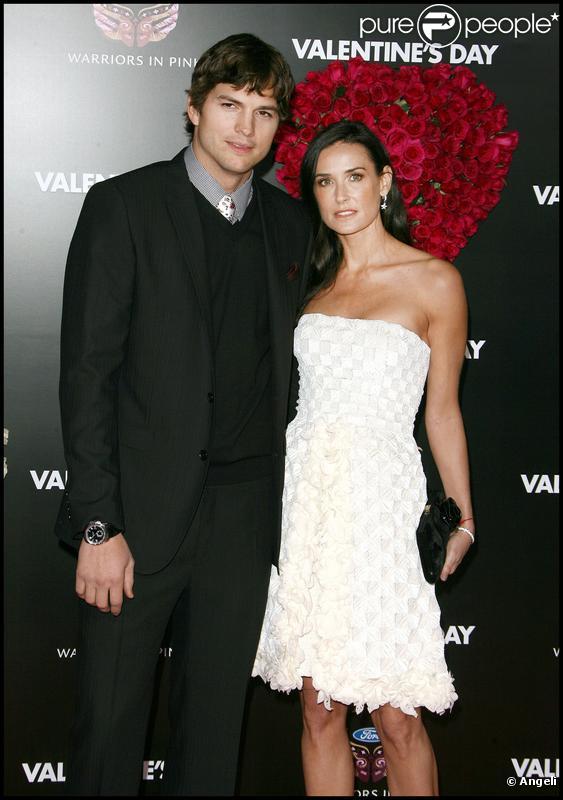 Demi Moore et son mari Ashton Kutcher