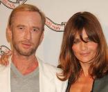 Le designer Per Holknekt et Helena Christensen à l'occasion de l'ouverture de la nouvelle boutique Odd Molly, à Los Angeles, le 19 mars 2010.