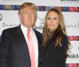 Donald Trump et sa nouvelle épouse Melania, lors du gala de charité  Dressed to kilt , le 5 avril à New York.