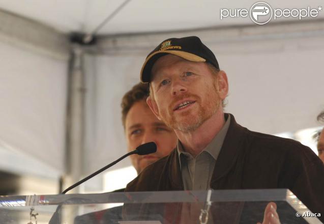 Ron Howard, à l'occasion de l'inauguration de l'étoile dédiée à Russell Crowe sur Hollywood Boulevard, à Los Angeles, le 12 avril 2010.