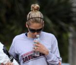 Anna Kournikova à Miami, le 13 avril 2010
