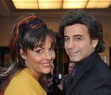 Hermine Clermont de Tonnerre et Alexandre Zouari lors du gala d'Amnesty International France, ''musique contre l'oubli'', au théâtre des Champs-Elysées à Paris le 16 avril 2010