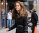 Jennifer Lopez se rendant sur le plateau de  The Late Show with David Letterman,  le 19 avril 2010 à New York 