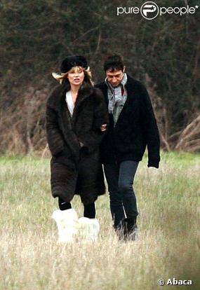 Kate Moss et son compagnon Jamie Hince 