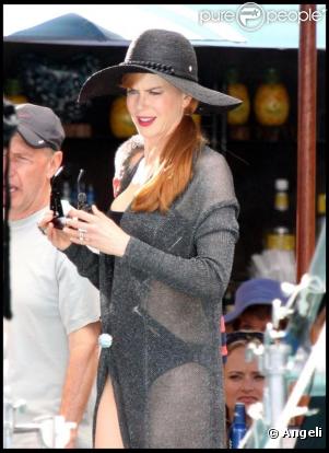 Nicole Kidman mise sur la transparence sur le tournage de Just Go With It à Hawaï le 7 mai 2010