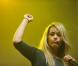 Amel Bent à l'occasion du "Foot concert", organisé par  l'  Association   Huntington Avenir au Palais des sports de Gerland à Lyon, le 11 mai 