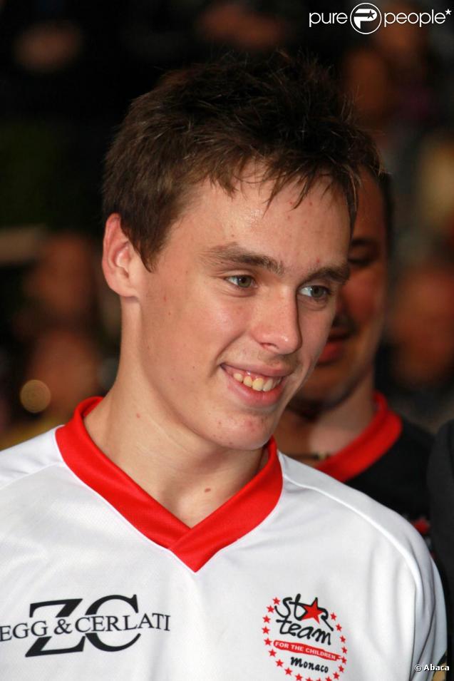 Louis Ducruet au match de football caritatif organisé au Stade Louis II de Monaco. 11/05/2010