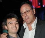 Thomas Langmann et Jean Reno à la plage Audi, Festival de Cannes, le 13 mai 2010 !