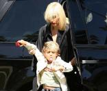 Gwen Stefani, Gavin Rossdale et leurs fils Kingston et Zuma sortent de chez des amis à West Hollywood