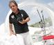 Gilles Ouaki met en scène le meurtre d'Angie de Secret Story 3 dans le cadre de l'opération Barbie bulle le 5 juin 2010 sur le Lac d'Enghien-les-Bains
