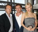 Stéphane Freiss, Jean-Paul Rouve et Anna Sherbinina à la soirée Nicolas Feuillatte, le 16/06/2010.