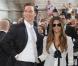 Matthew McConaughey et sa compagne Camila Alves à Milan pour le lancement du nouveau parfum The One de Dolce & Gabbana, le 18 juin 2010
