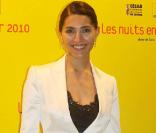 Caterina Murino, à l'occasion de la cérémonie de clôture des Nuits en Or du Court Métrage, qui s'est tenue à l'Unesco, à Paris, le 30 juin 2010.