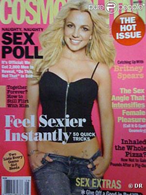 Britney Spears, en couverture du magazine américain  Cosmopolitan  pour son édition d'août 2010.