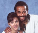 Heather Stewart-Whyte et Yannick Noah en 1995 