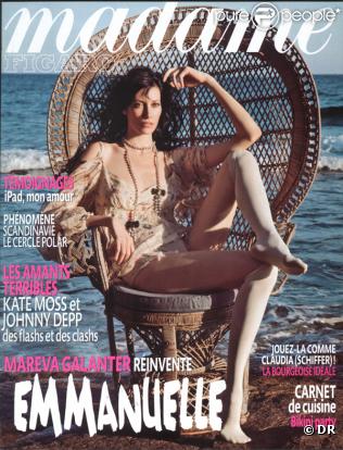 Mareva Galanter en couverture de Madame Figaro