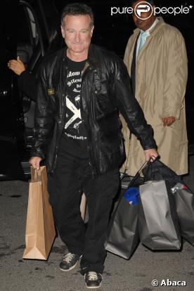 Robin Williams lors d'une séance shopping à New York