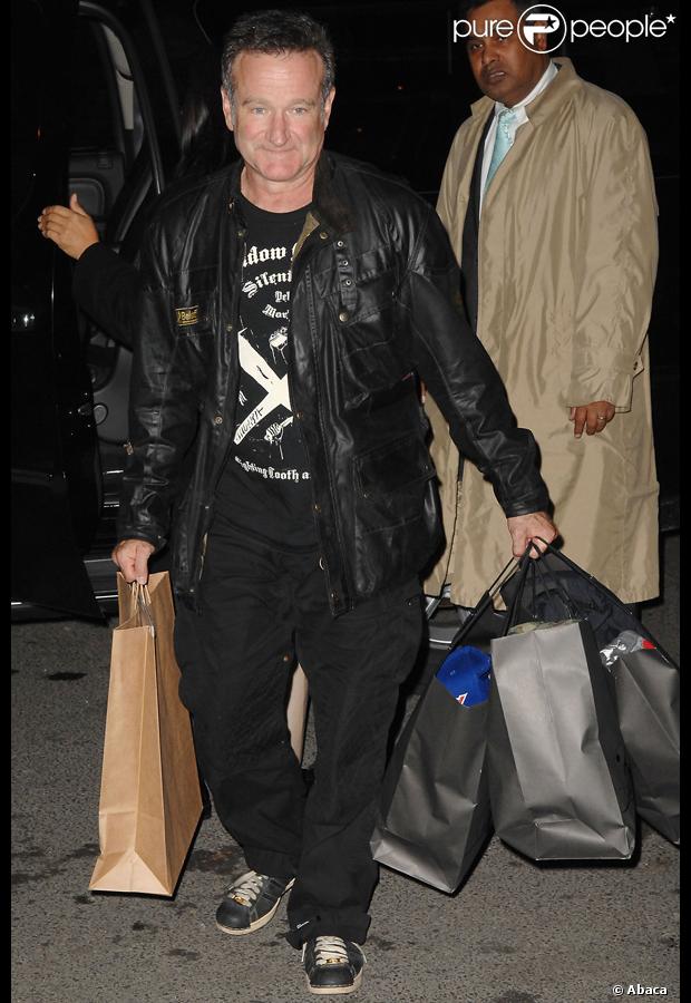 Robin Williams lors d'une séance shopping à New York