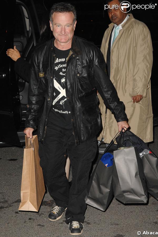 Robin Williams lors d'une séance shopping à New York