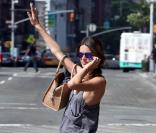 Alessandra Ambrosio à New York, le 16 juillet 2010