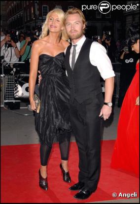 Ronan Keating et Yvonne, son épouse.