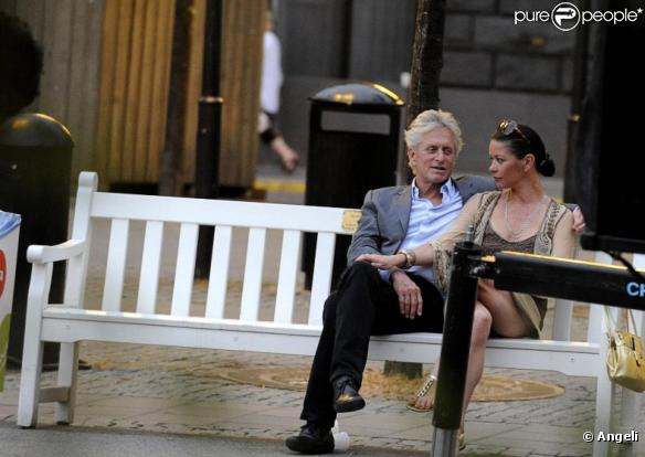 Catherine Zeta-Jones et Michael Douglas en escapade romantique à Stockholm le 16 juillet 2010