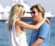 Michaël Youn et sa ravissante Isabelle se détendent sur un yacht à Saint-Tropez le 26 juillet 2010