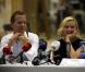 Kiefer Sutherland et Kirsten Dunst à l'occasion de la conférence de presse de pré-tournage de Melancholia , au Trollhattan de Stockholm, en Suède, le 26 juillet 2010.