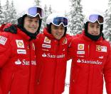 Fernando alonso, Felipe Massa et Giancarlo Fisichella, mai 2010
