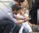 Les royaux de Danemark sont réunis en vacances au château de Grasten. Mary et Frederik, avec Isabella et Christian, Marie et Joachim, avec Henrik, la reine Margrethe et le prince consort Henrik... (photo : le 30 juillet 2010)