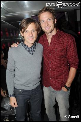 Martin Solveig et Jenson Button au VIP Room, à Saint-Tropez, le 9 août 2010